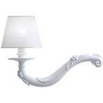 Deja-Vu Wall Light - Gloss White / White