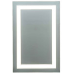 L2 Full Frame Edge Indirect LED Mirror - Anodized Aluminum