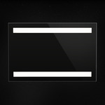 L3 Double Inset Direct LED Mirror - Anodized Aluminum