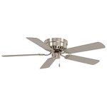 Mesa Flush Mount Ceiling Fan - Brushed Nickel / Silver