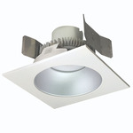 Cobalt Click SQ Retrofit Round Aperture Reflector Downlight - Haze Reflector / White Flange