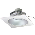 Cobalt Click SQ Retrofit Round Aperture Reflector Downlight - Haze Reflector / White Flange