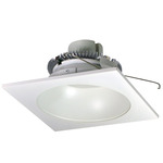 Cobalt Click SQ Retrofit Round Aperture Reflector Downlight - White Reflector / White Flange