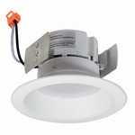 Onyx 4IN RD Retrofit Reflector Downlight - White Reflector / White Flange