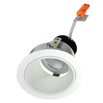 Iolite 4IN RD Deep Cone Regress Adjustable Trim - White Reflector / White Flange