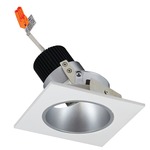 Iolite 4IN SQ Deep Cone Regress Adjustable Trim - Haze Reflector / White Flange