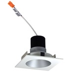 Iolite 4IN SQ Deep Cone Regress Downlight Trim - Haze Reflector / White Flange