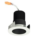 Iolite 2IN RD Deep Cone Regress Downlight Trim - Black Reflector / White Flange