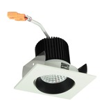 Iolite 2IN SQ Cone Regress Adjustable Trim - Black Reflector / White Flange