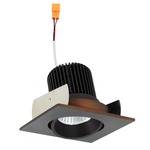 Iolite 2IN SQ Cone Regress Adjustable Trim - Bronze Reflector / Bronze Flange