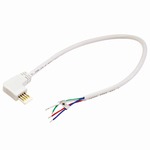 Silk Light Bar Side Power Line Cable with Open Wire - White
