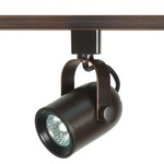 H Series 2IN MR16 GU10 120V Round Back Track Head - Bronze