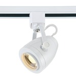 H Series 2IN LED 120V Pinch Back Track Head - White / Clear