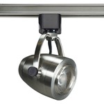 H Series 2IN LED 120V Pinch Back Track Head - Brushed Nickel / Clear