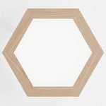 Hexagon Wall Light - Natural Oak