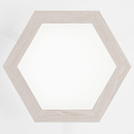 Hexagon Wall Light - White Oak