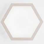 Hexagon Wall Light - White Oak