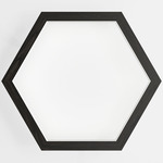 Hexagon Wall Light - Black Oak