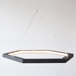 Hexagon Pendant - Black Oak