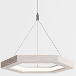 Hexagon Pendant - White Oak