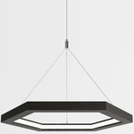 Hexagon Pendant - Black Oak