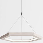 Hexagon Pendant - White Oak