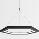 Hexagon Pendant - Black Oak