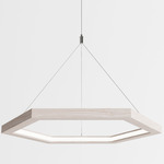 Hexagon Pendant - White Oak