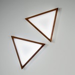 Triangle Wall Light - Walnut