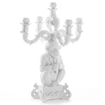 Burlesque Chimp Candle Holder - White