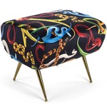 Snakes Pouf - Polished Brass