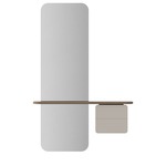 One More Look Mirror - Light Oak / Pearl