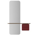 One More Look Mirror - Light Oak / Ruby