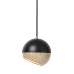 Ray Pendant - Oak / Black