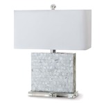 Bliss Mother of Pearl Table Lamp - Natural / White