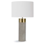 Harlow Table Lamp - Gray / Natural Linen