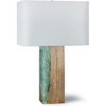Venus Table Lamp - Wood / Resin / Natural Linen