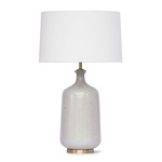Glace Table Lamp - White / Natural Linen