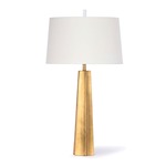 Celine Table Lamp - Gold Leaf / Natural Linen