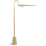 Raven Floor Lamp - Natural Brass