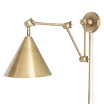 Zig-Zag Plug-In Wall Light - Discontinued Model - Natural Brass