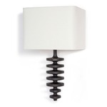 Fishbone Wall Light - Dark Wood / Natural