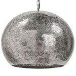 Pierced Metal Pendant - Polished Nickel