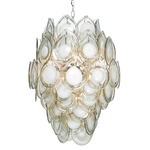 Diva Grey Chandelier - Brushed Nickel / Grey