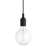 E27 Pendant - White / Black