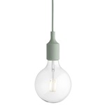 E27 Pendant - White / Light Green