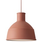 Unfold Pendant - White / Terracotta