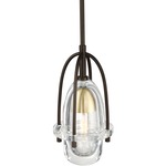 Kaner Monopoint Pendant - Floor Model - Brass / Bronze / Clear
