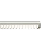 Pipeline 1 Power Warm Dim Downlight Suspension Center Feed - Satin Nickel / White / White Louver