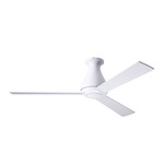 Altus Flush Ceiling Fan - Gloss White / White